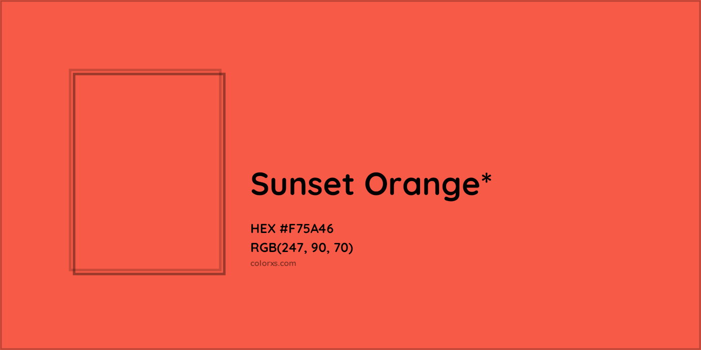 HEX #F75A46 Color Name, Color Code, Palettes, Similar Paints, Images