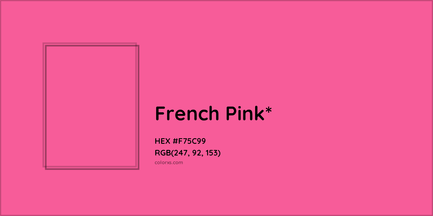HEX #F75C99 Color Name, Color Code, Palettes, Similar Paints, Images