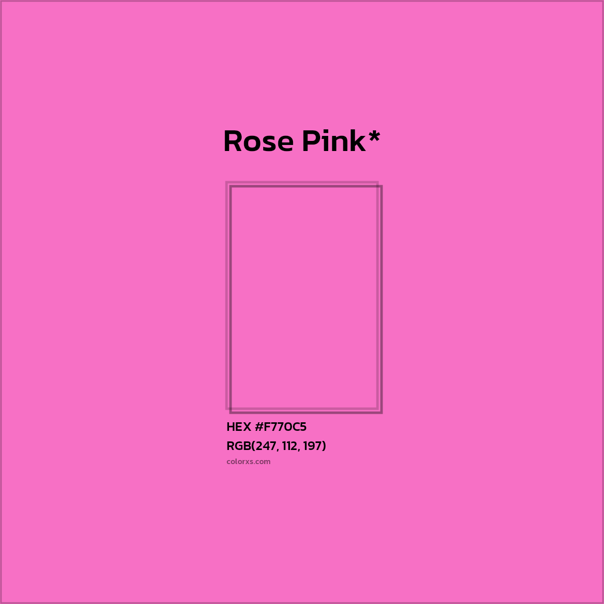 HEX #F770C5 Color Name, Color Code, Palettes, Similar Paints, Images
