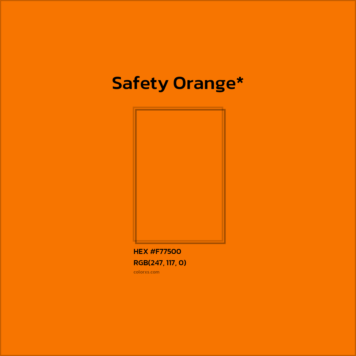 HEX #F77500 Color Name, Color Code, Palettes, Similar Paints, Images