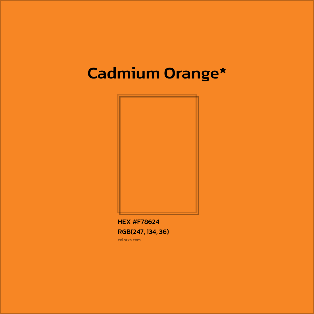 HEX #F78624 Color Name, Color Code, Palettes, Similar Paints, Images