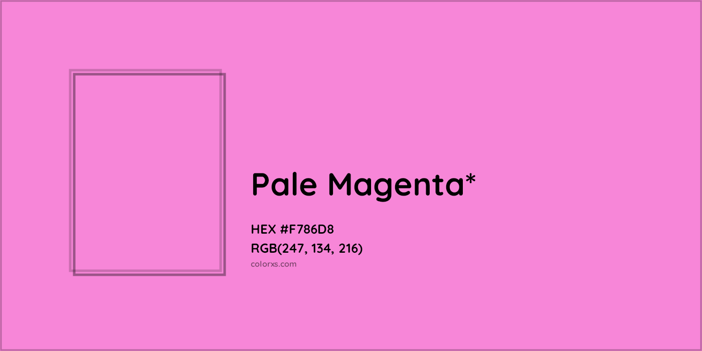 HEX #F786D8 Color Name, Color Code, Palettes, Similar Paints, Images