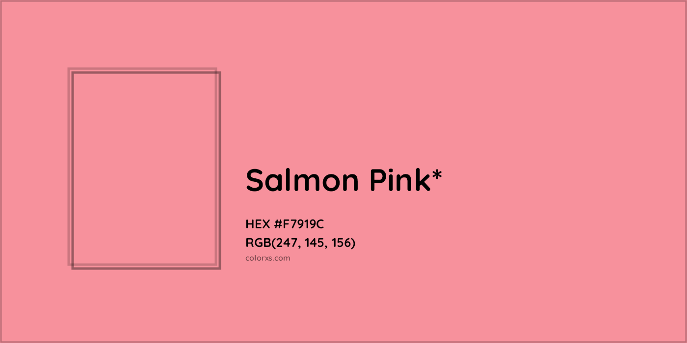 HEX #F7919C Color Name, Color Code, Palettes, Similar Paints, Images