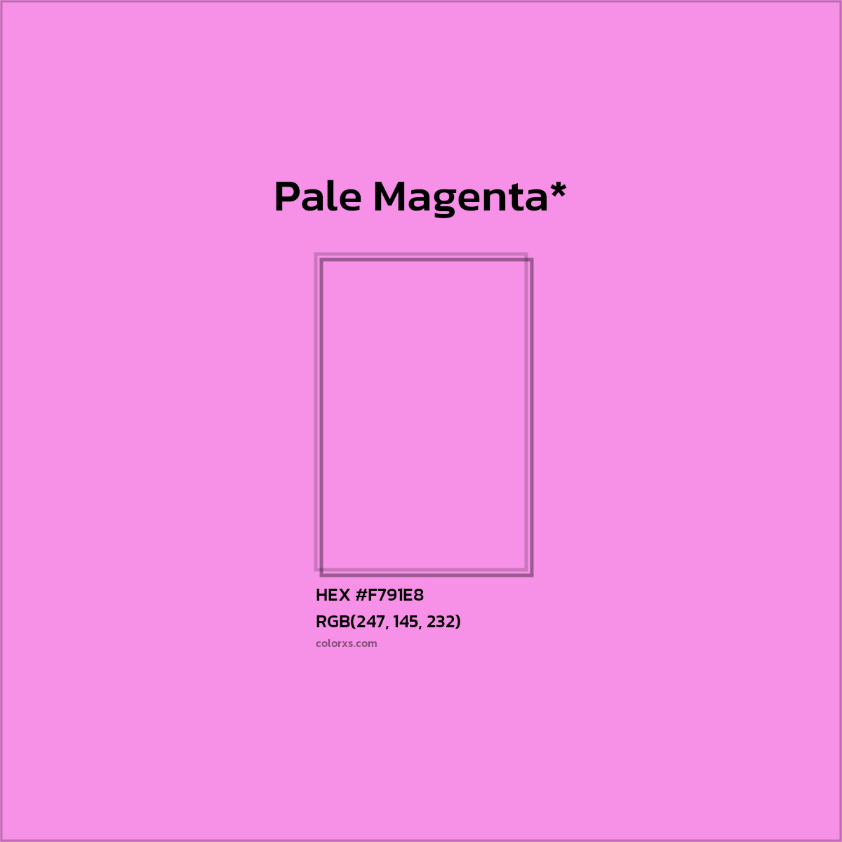 HEX #F791E8 Color Name, Color Code, Palettes, Similar Paints, Images