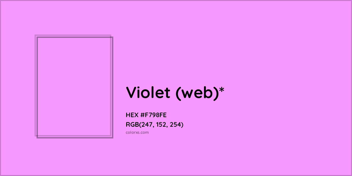 HEX #F798FE Color Name, Color Code, Palettes, Similar Paints, Images