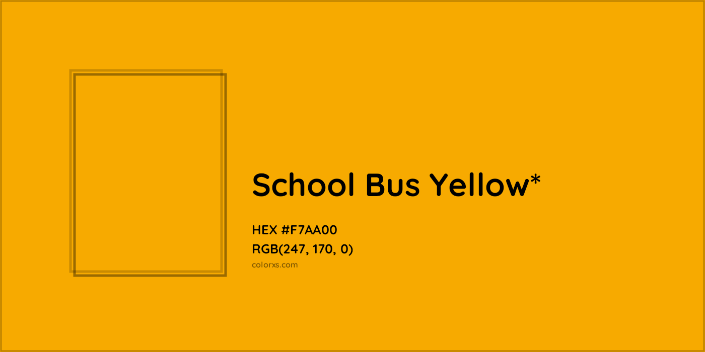 HEX #F7AA00 Color Name, Color Code, Palettes, Similar Paints, Images