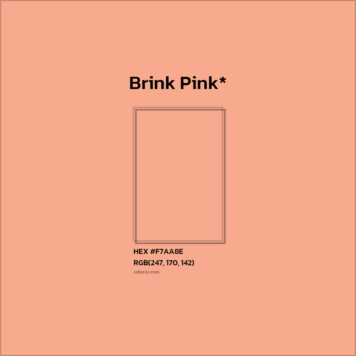 HEX #F7AA8E Color Name, Color Code, Palettes, Similar Paints, Images