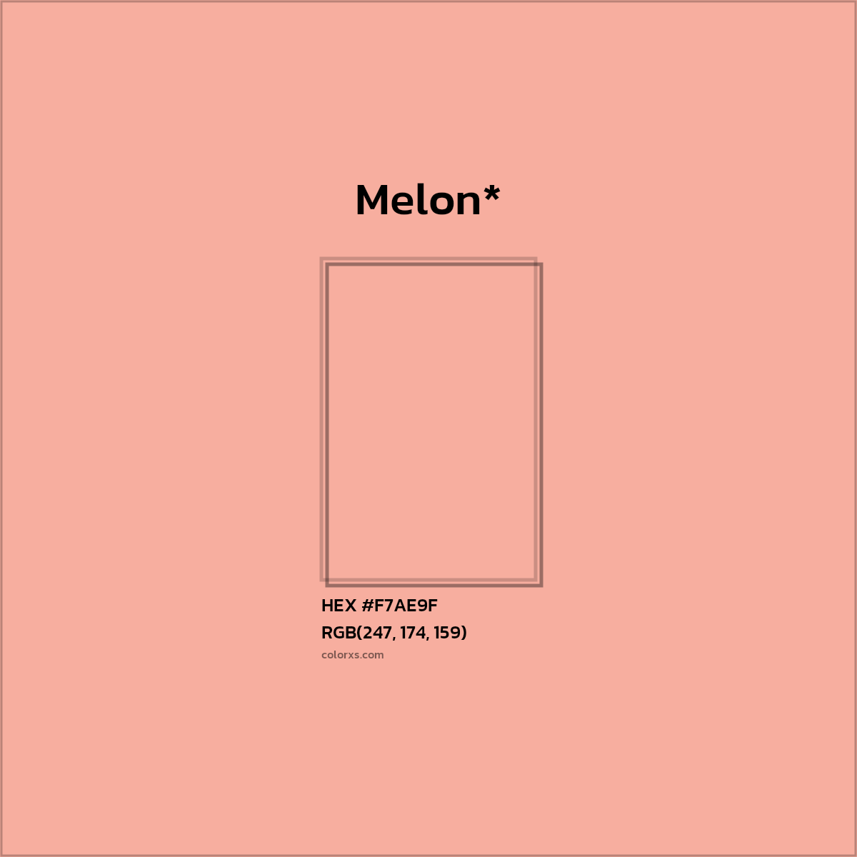 HEX #F7AE9F Color Name, Color Code, Palettes, Similar Paints, Images