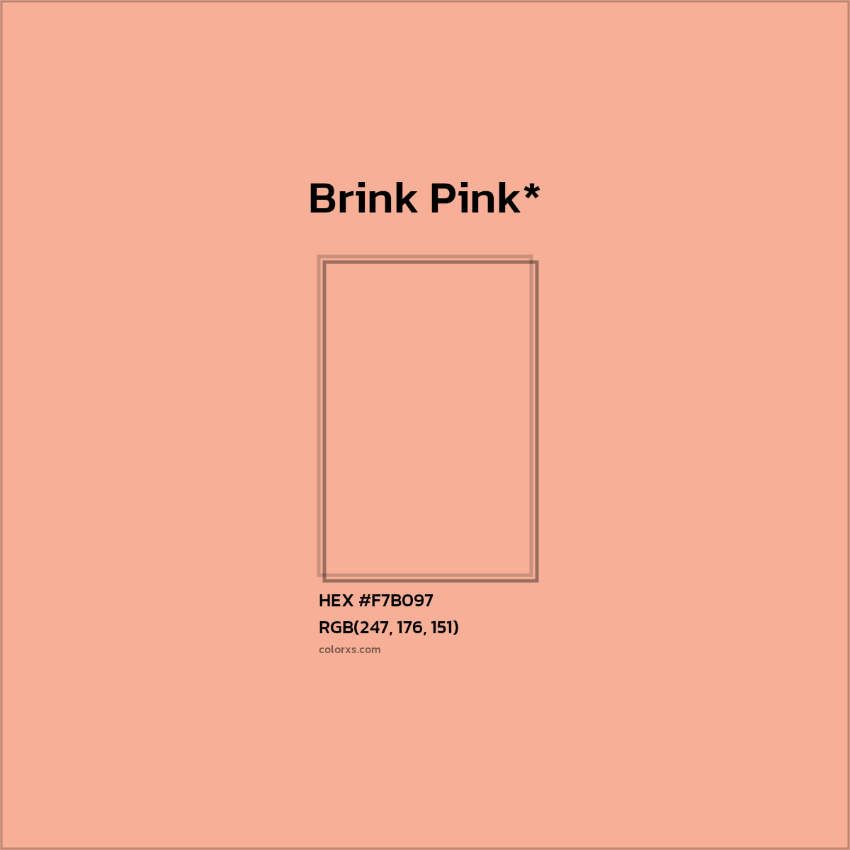 HEX #F7B097 Color Name, Color Code, Palettes, Similar Paints, Images