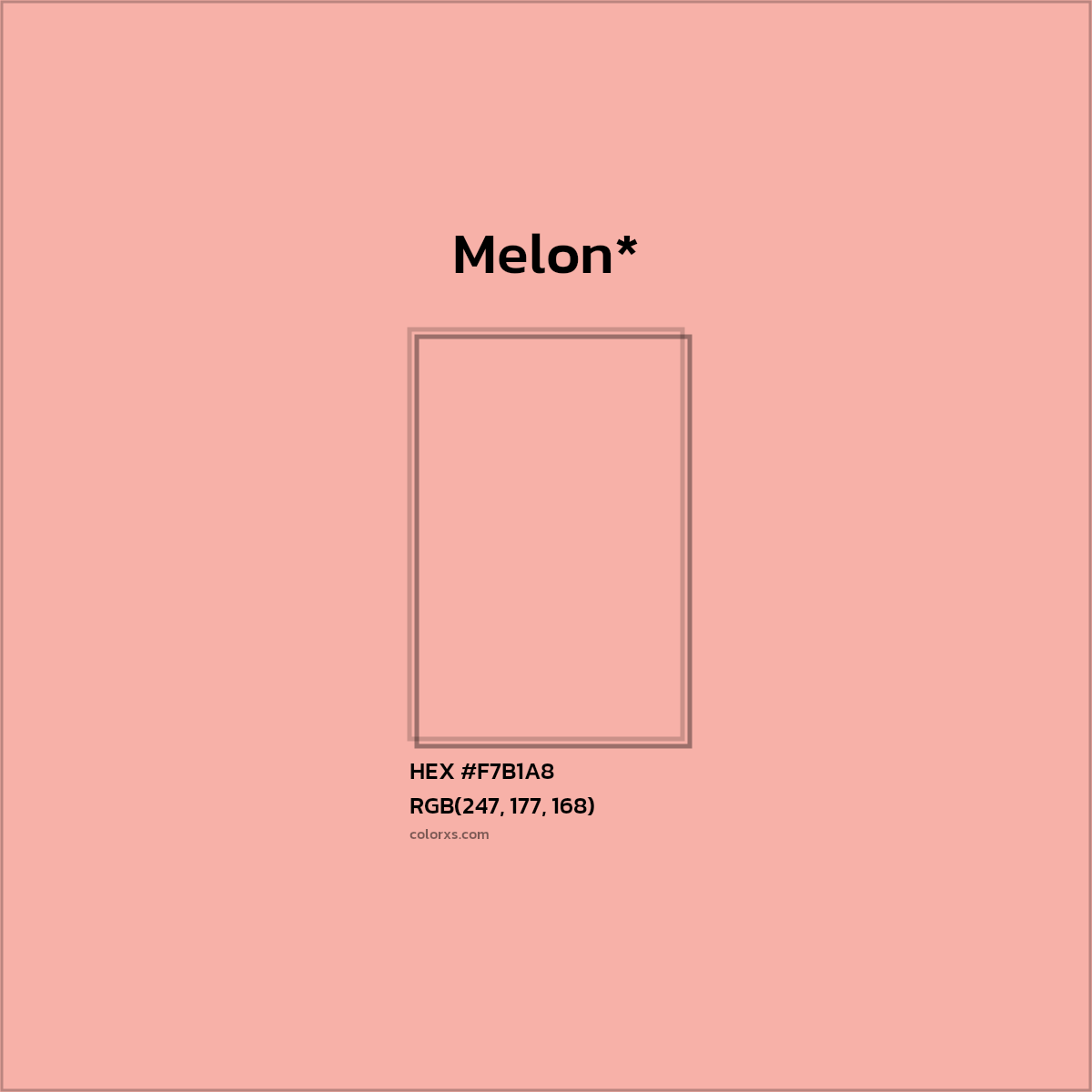 HEX #F7B1A8 Color Name, Color Code, Palettes, Similar Paints, Images