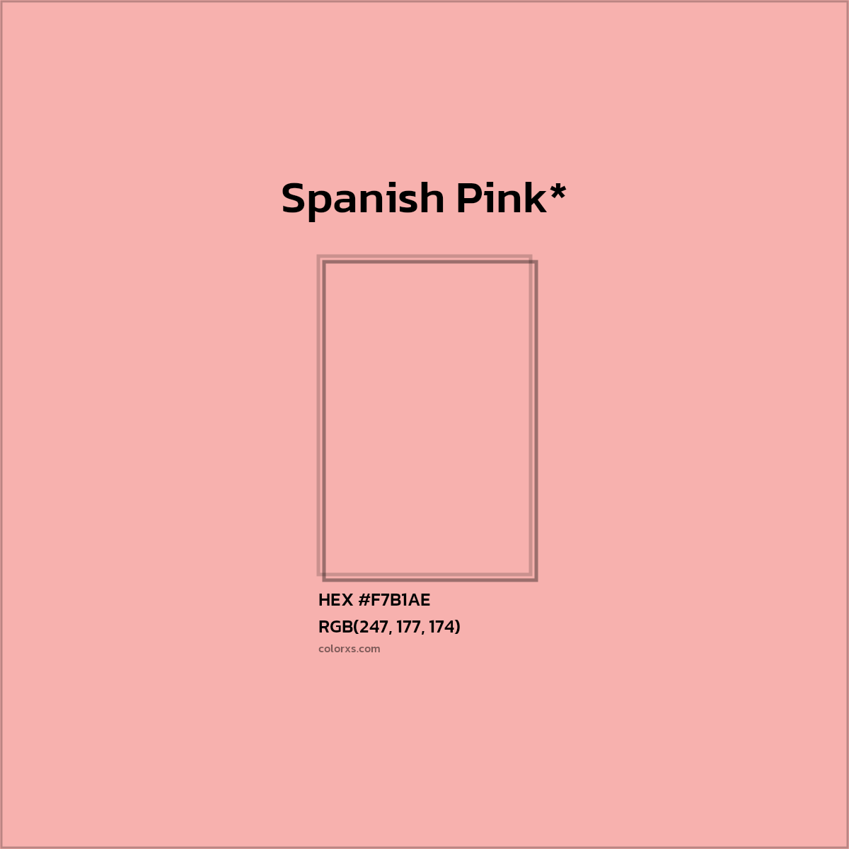 HEX #F7B1AE Color Name, Color Code, Palettes, Similar Paints, Images
