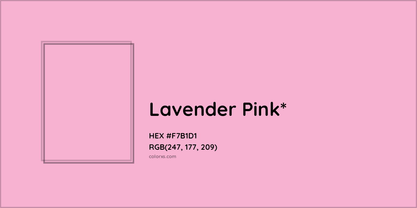 HEX #F7B1D1 Color Name, Color Code, Palettes, Similar Paints, Images