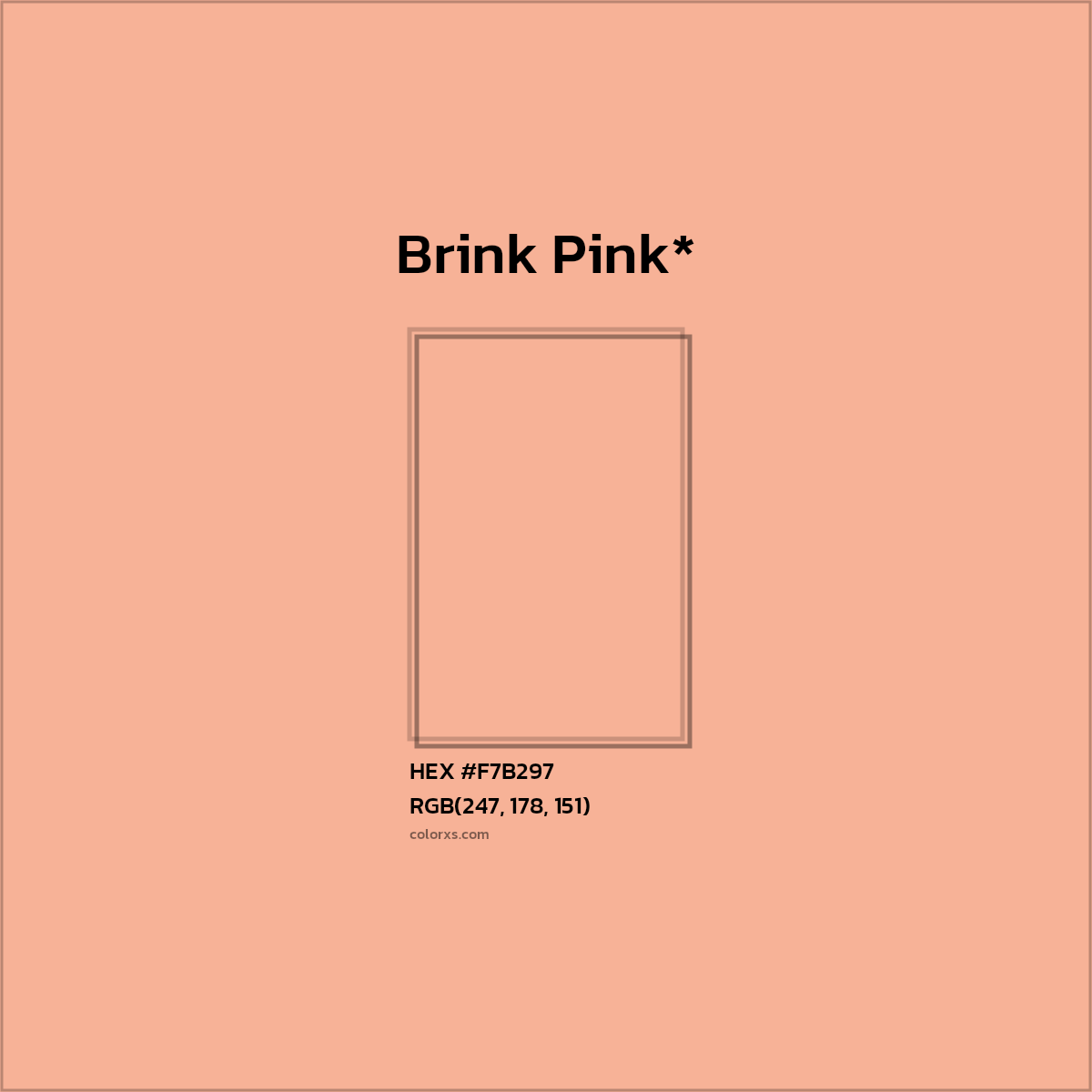 HEX #F7B297 Color Name, Color Code, Palettes, Similar Paints, Images