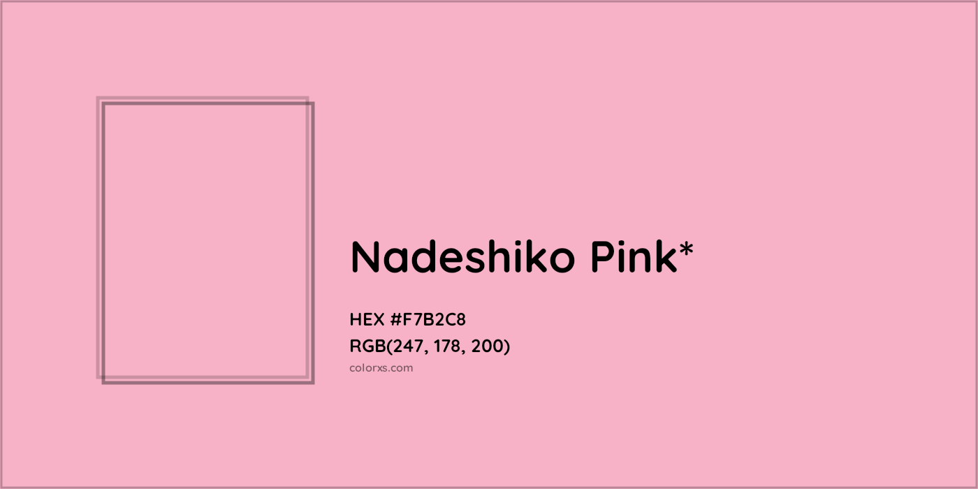 HEX #F7B2C8 Color Name, Color Code, Palettes, Similar Paints, Images