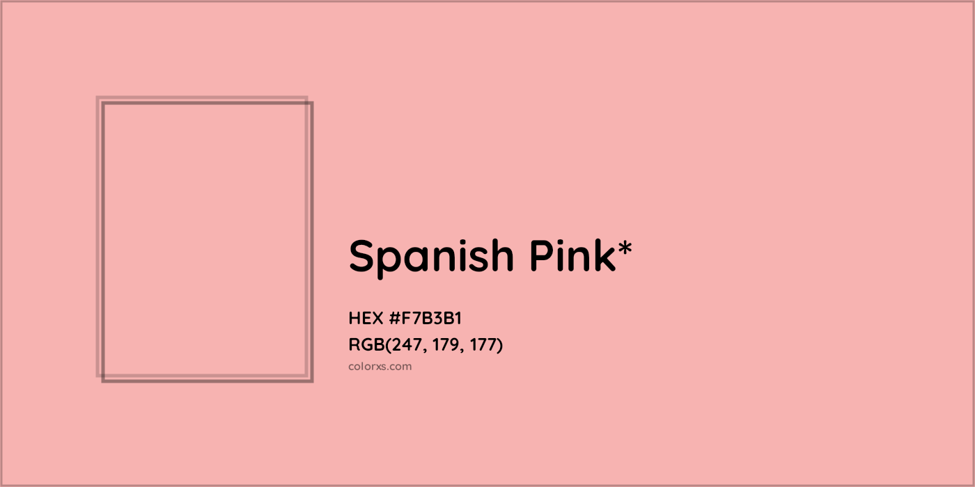 HEX #F7B3B1 Color Name, Color Code, Palettes, Similar Paints, Images