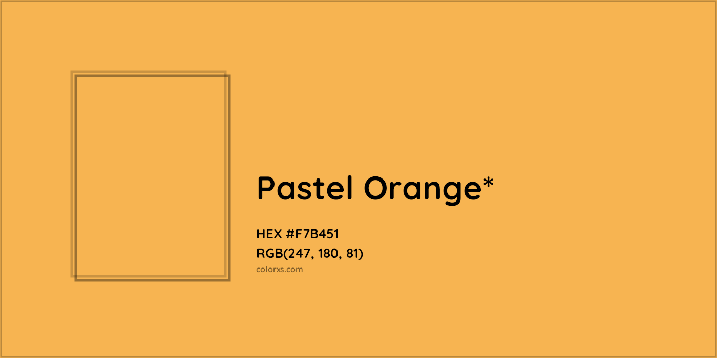HEX #F7B451 Color Name, Color Code, Palettes, Similar Paints, Images
