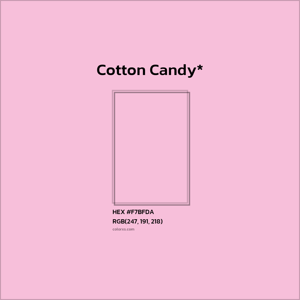 HEX #F7BFDA Color Name, Color Code, Palettes, Similar Paints, Images