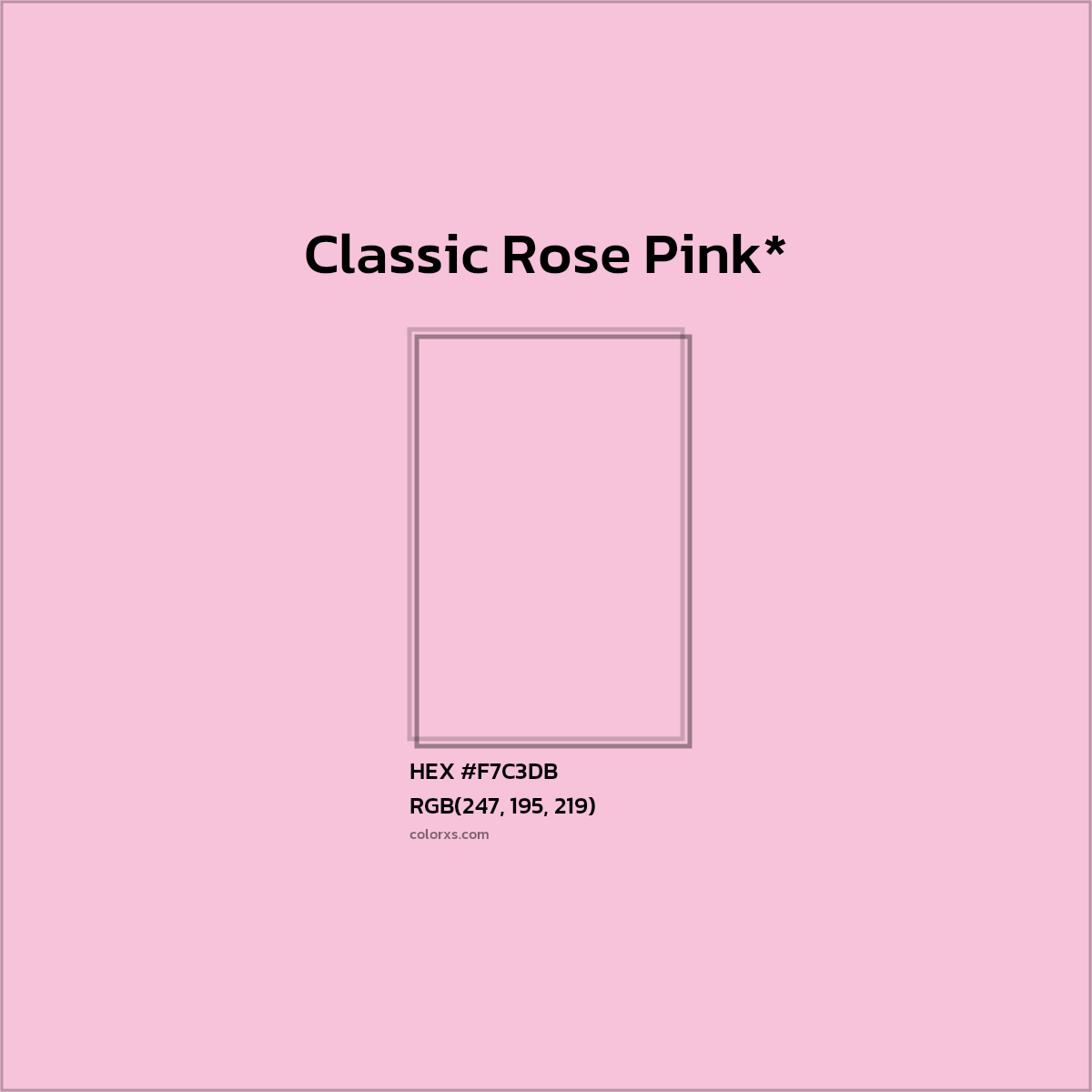 HEX #F7C3DB Color Name, Color Code, Palettes, Similar Paints, Images