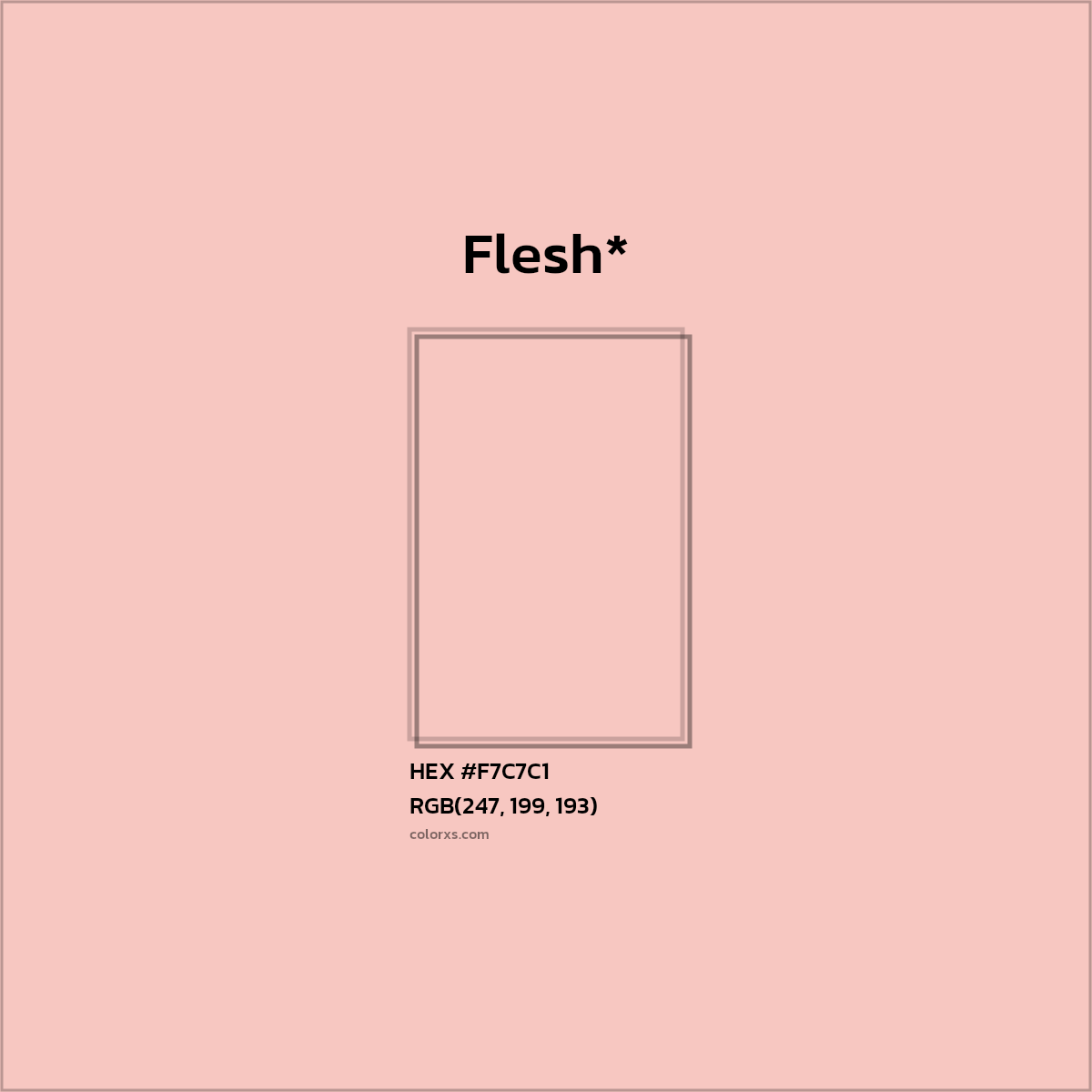 HEX #F7C7C1 Color Name, Color Code, Palettes, Similar Paints, Images