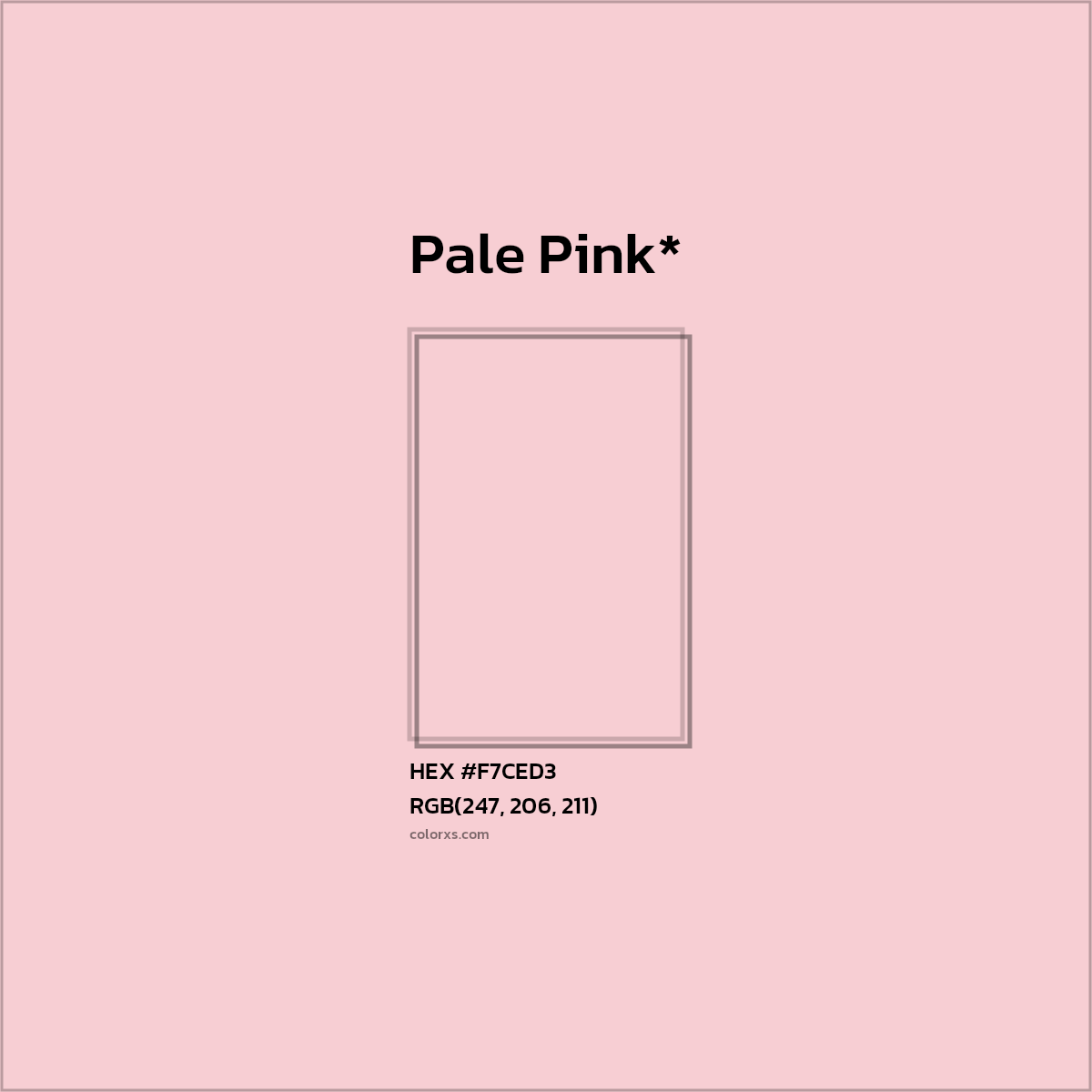 HEX #F7CED3 Color Name, Color Code, Palettes, Similar Paints, Images