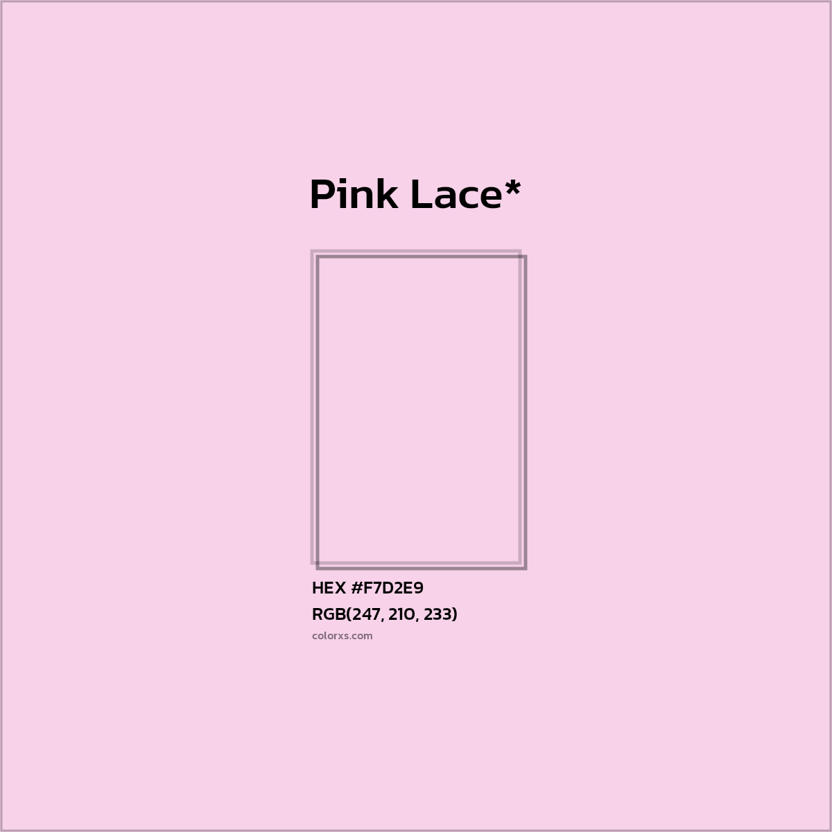 HEX #F7D2E9 Color Name, Color Code, Palettes, Similar Paints, Images