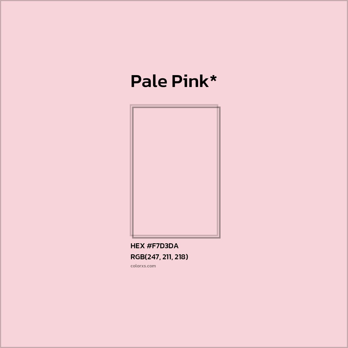 HEX #F7D3DA Color Name, Color Code, Palettes, Similar Paints, Images