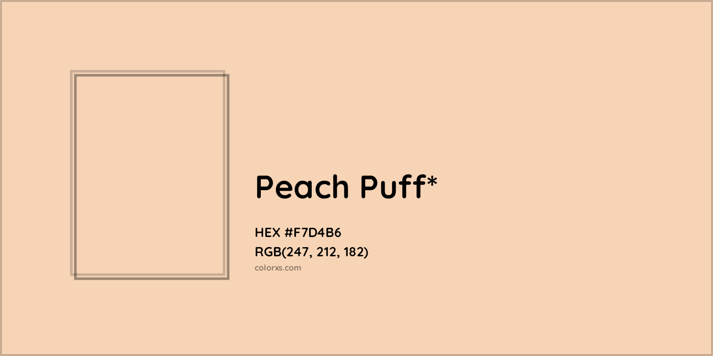 HEX #F7D4B6 Color Name, Color Code, Palettes, Similar Paints, Images