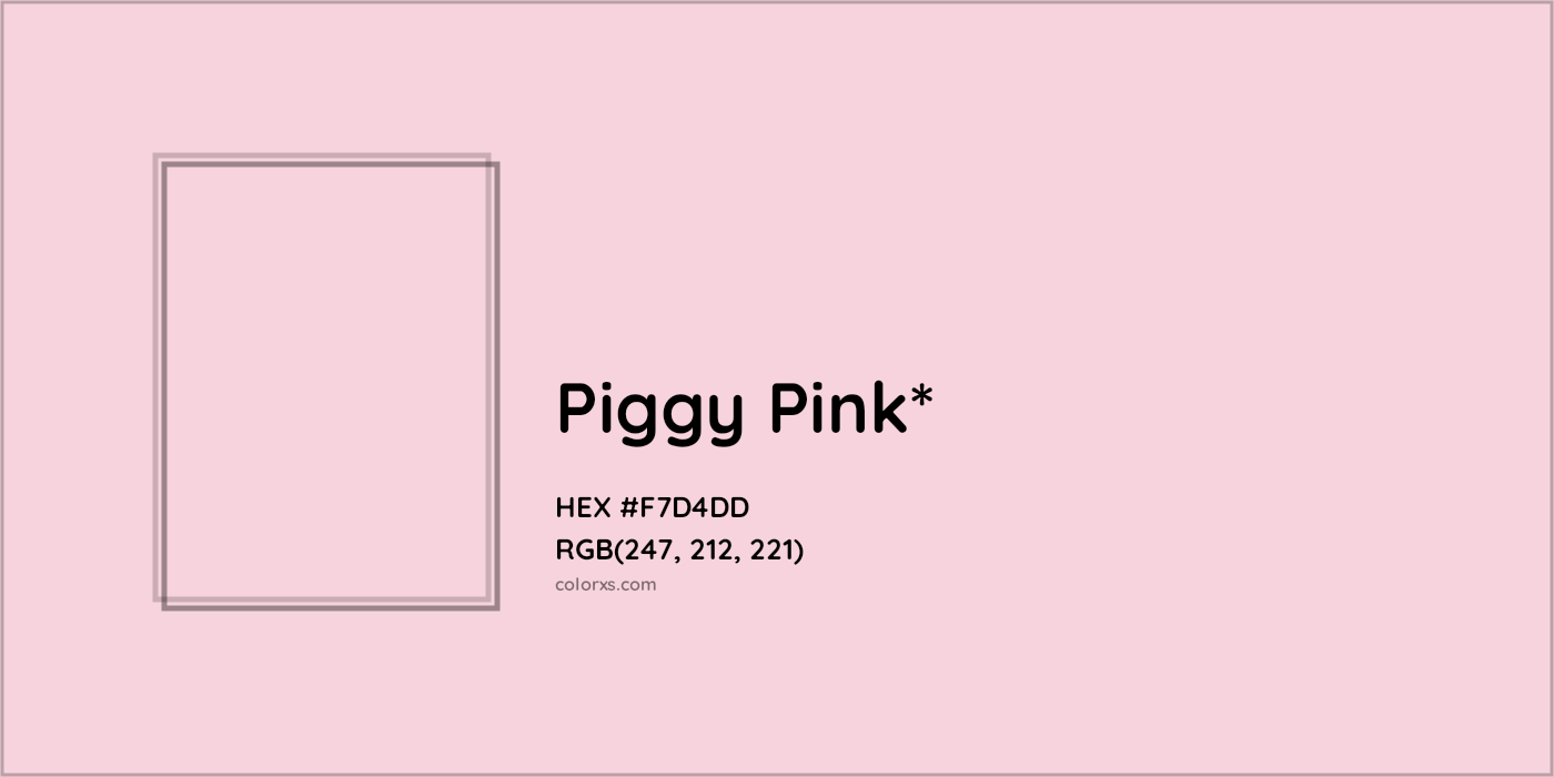 HEX #F7D4DD Color Name, Color Code, Palettes, Similar Paints, Images