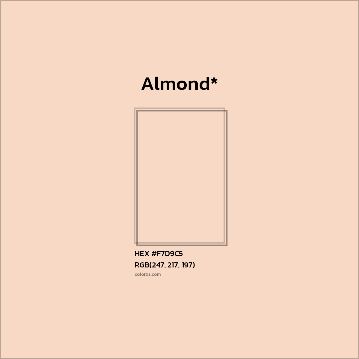 HEX #F7D9C5 Color Name, Color Code, Palettes, Similar Paints, Images