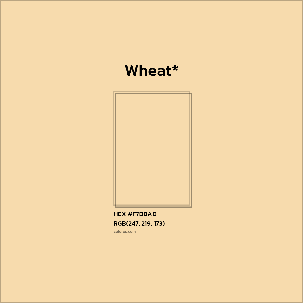 HEX #F7DBAD Color Name, Color Code, Palettes, Similar Paints, Images