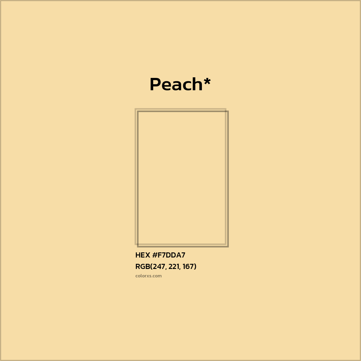 HEX #F7DDA7 Color Name, Color Code, Palettes, Similar Paints, Images