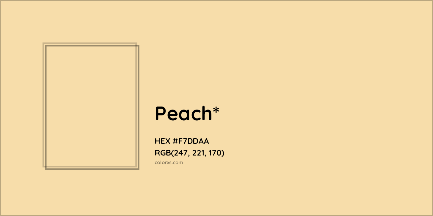 HEX #F7DDAA Color Name, Color Code, Palettes, Similar Paints, Images
