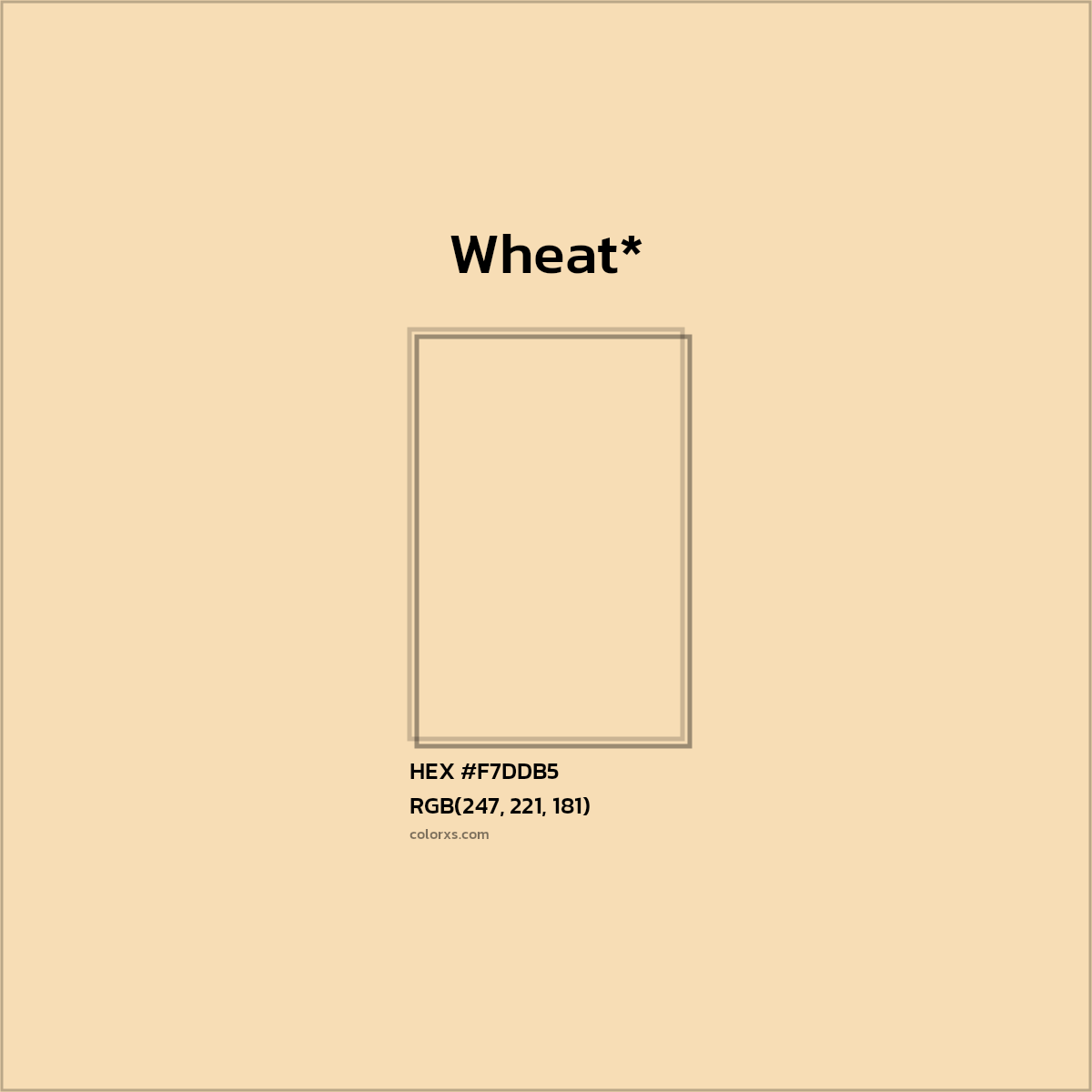HEX #F7DDB5 Color Name, Color Code, Palettes, Similar Paints, Images