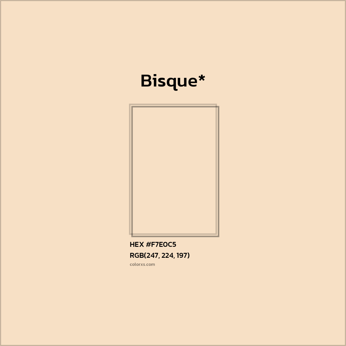 HEX #F7E0C5 Color Name, Color Code, Palettes, Similar Paints, Images