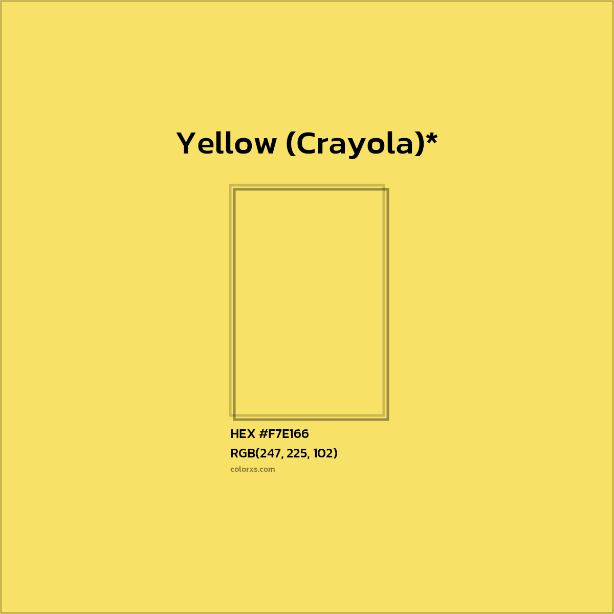 HEX #F7E166 Color Name, Color Code, Palettes, Similar Paints, Images