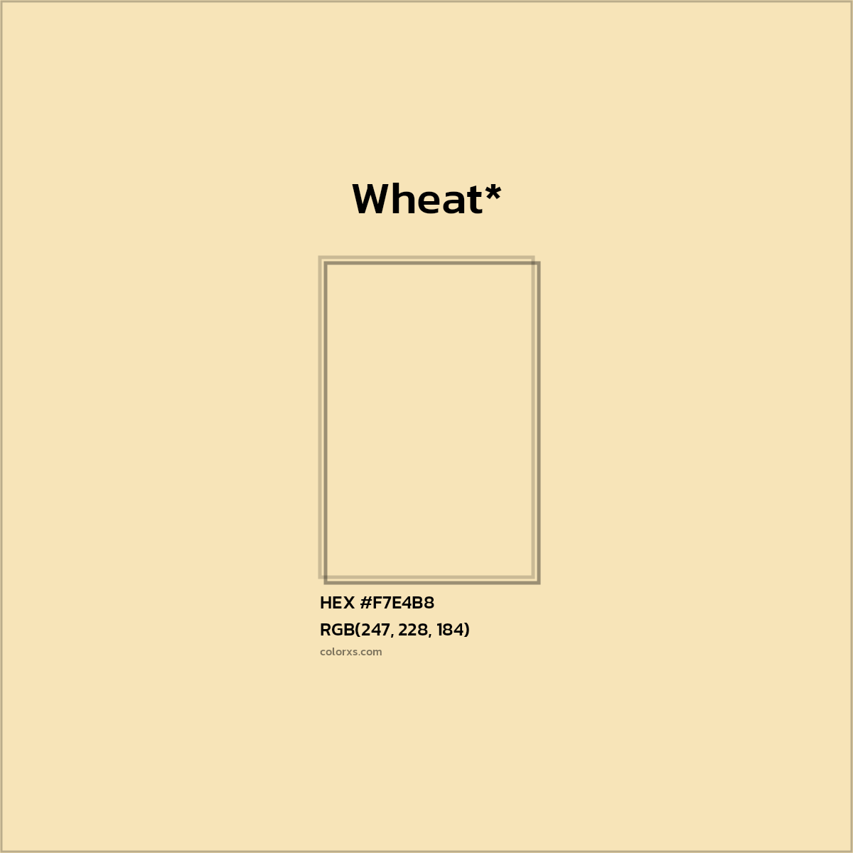 HEX #F7E4B8 Color Name, Color Code, Palettes, Similar Paints, Images