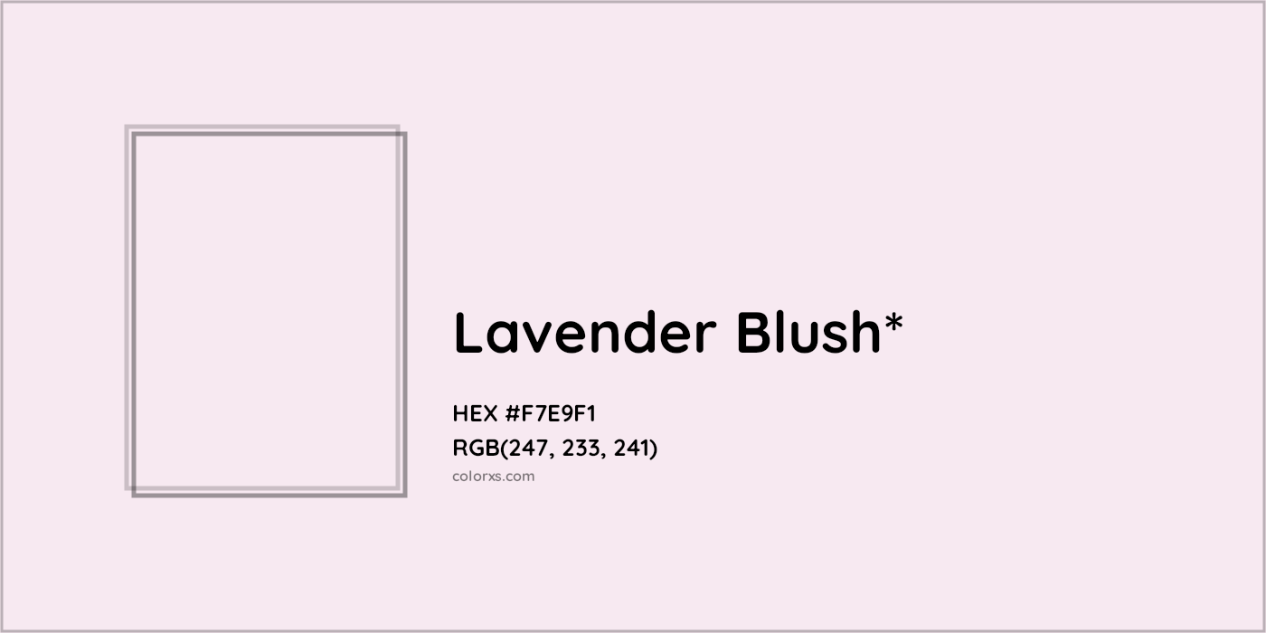 HEX #F7E9F1 Color Name, Color Code, Palettes, Similar Paints, Images