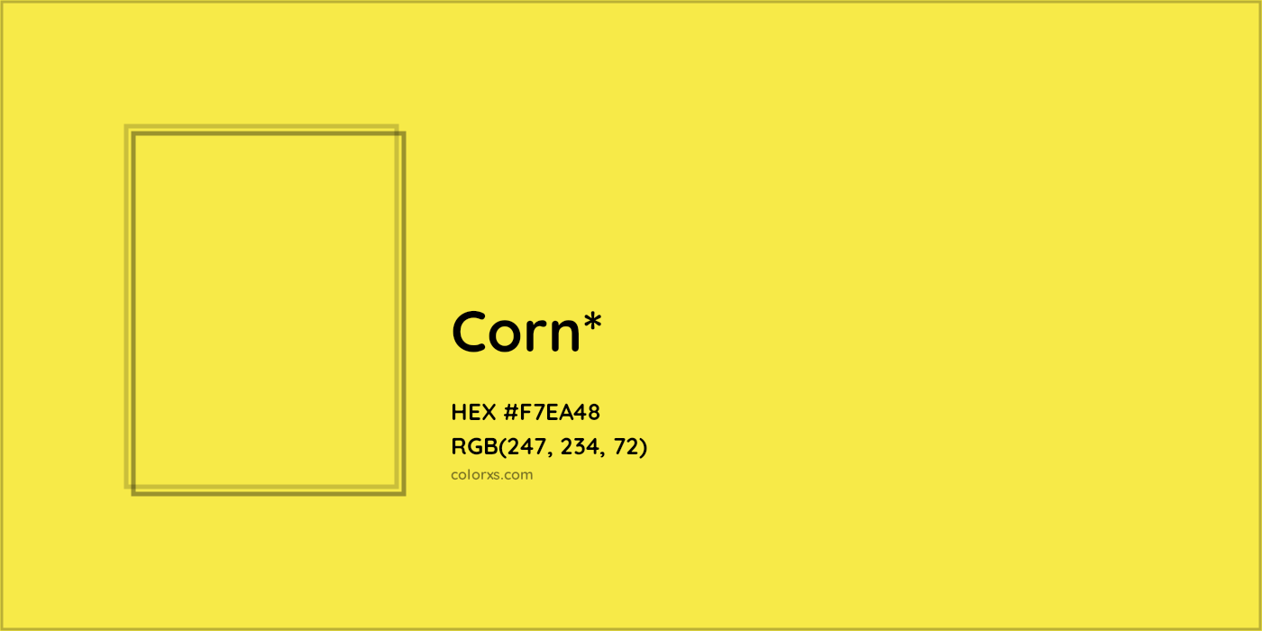 HEX #F7EA48 Color Name, Color Code, Palettes, Similar Paints, Images