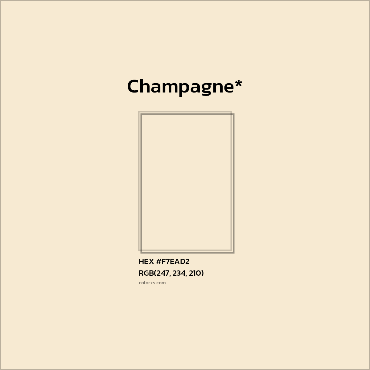 HEX #F7EAD2 Color Name, Color Code, Palettes, Similar Paints, Images