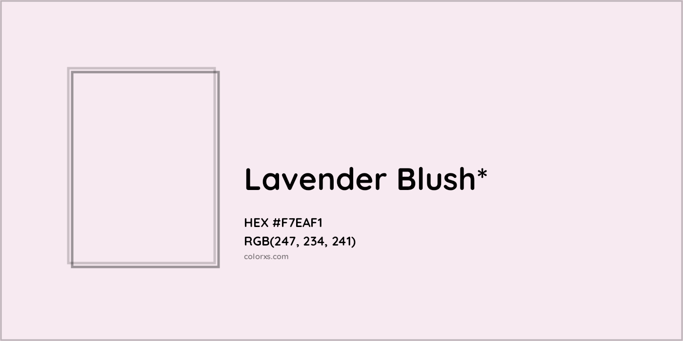 HEX #F7EAF1 Color Name, Color Code, Palettes, Similar Paints, Images