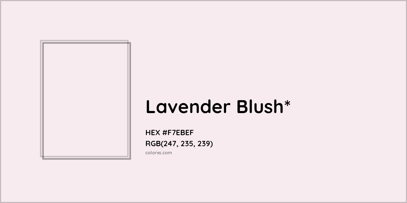 HEX #F7EBEF Color Name, Color Code, Palettes, Similar Paints, Images