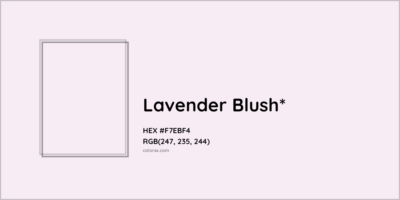 HEX #F7EBF4 Color Name, Color Code, Palettes, Similar Paints, Images