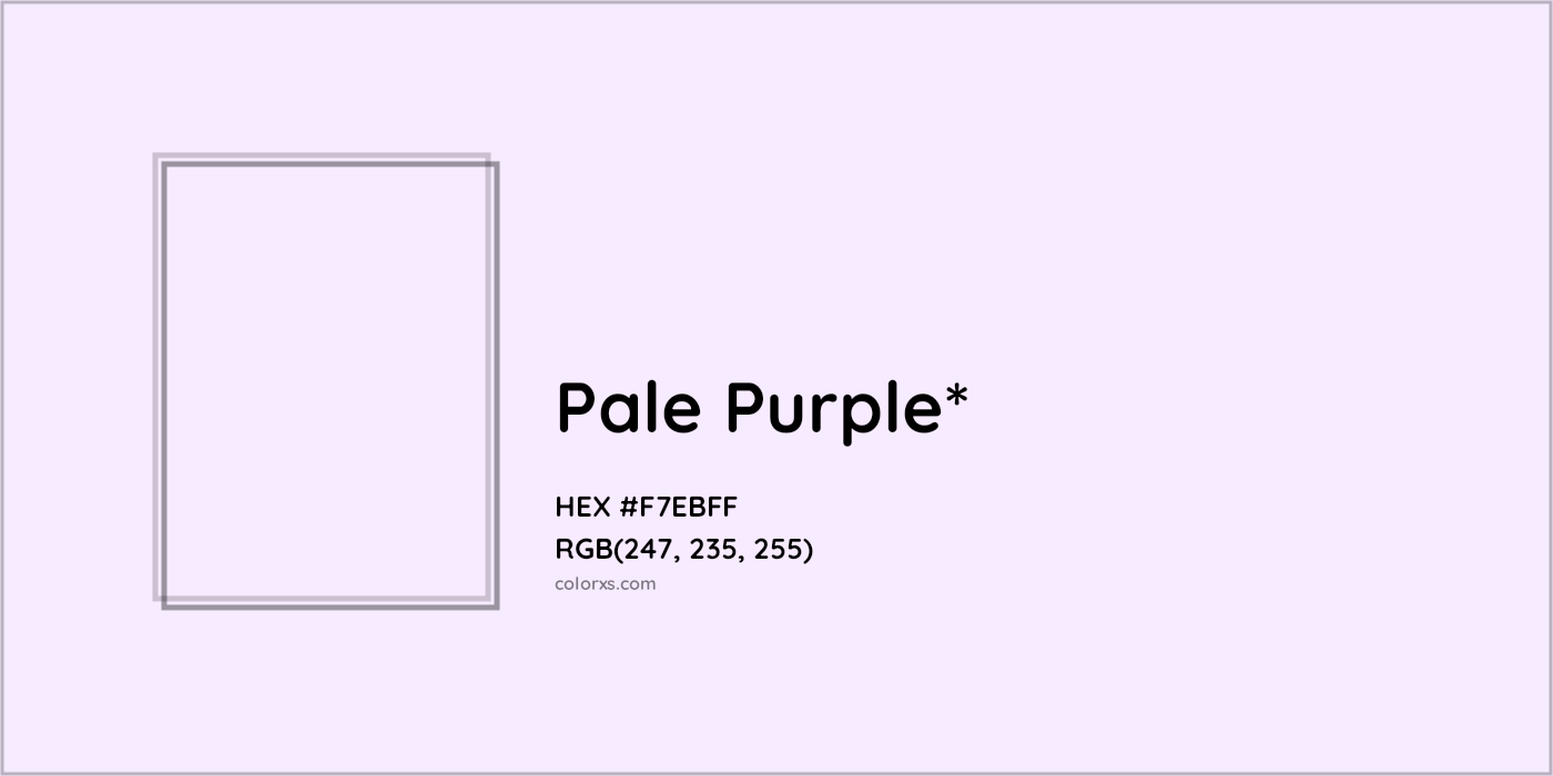 HEX #F7EBFF Color Name, Color Code, Palettes, Similar Paints, Images