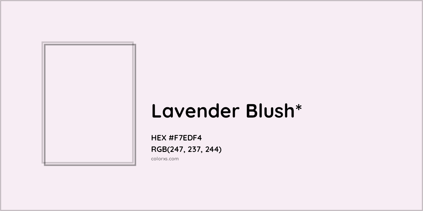 HEX #F7EDF4 Color Name, Color Code, Palettes, Similar Paints, Images