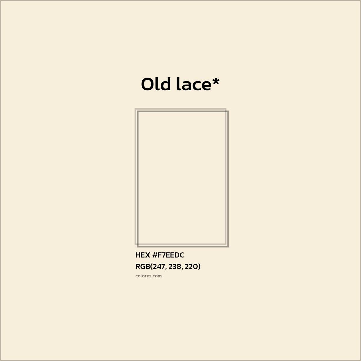 HEX #F7EEDC Color Name, Color Code, Palettes, Similar Paints, Images