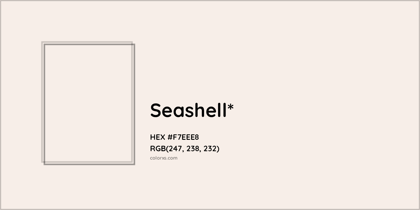 HEX #F7EEE8 Color Name, Color Code, Palettes, Similar Paints, Images