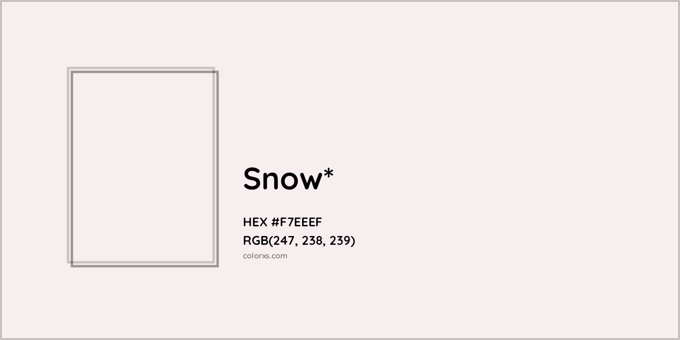 HEX #F7EEEF Color Name, Color Code, Palettes, Similar Paints, Images