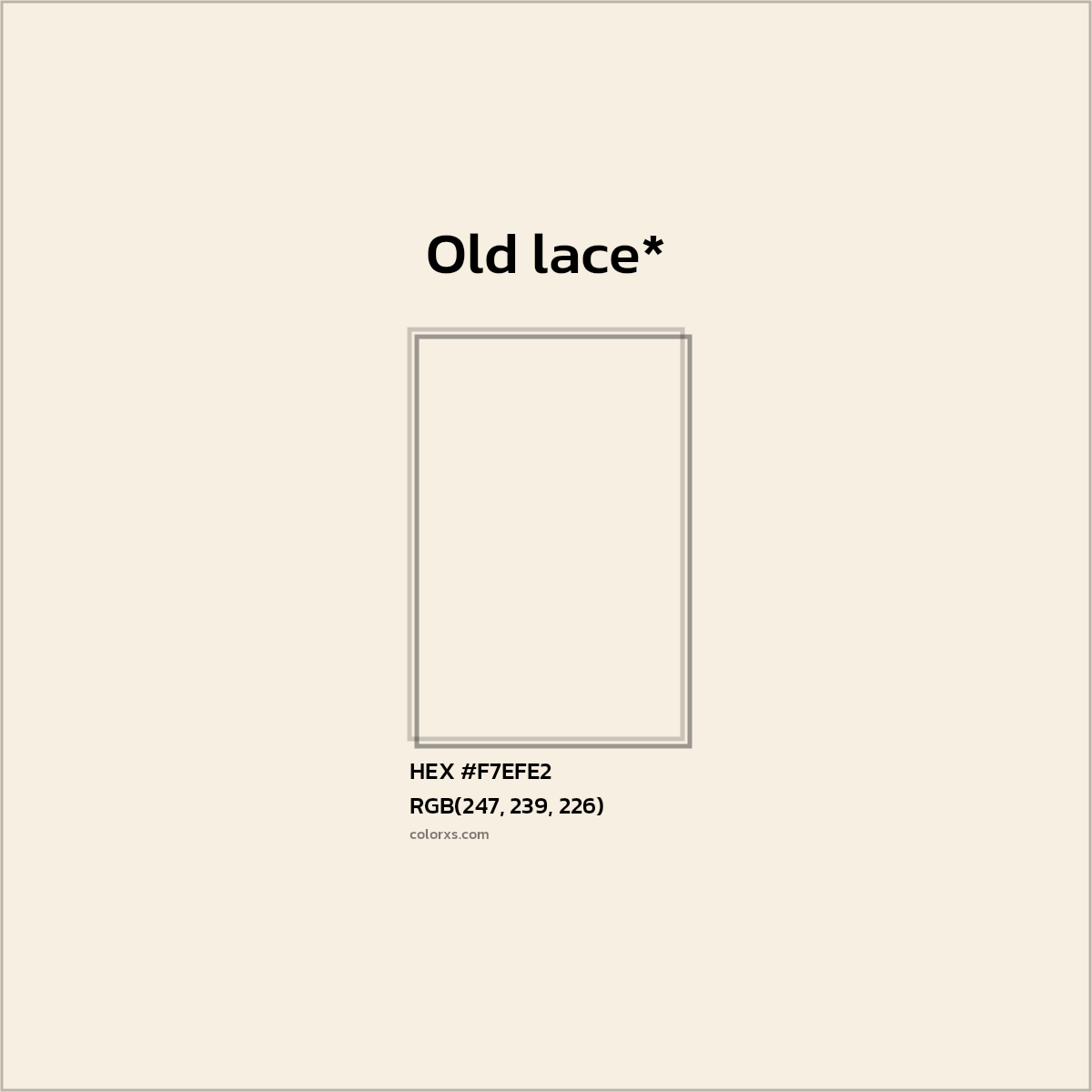 HEX #F7EFE2 Color Name, Color Code, Palettes, Similar Paints, Images