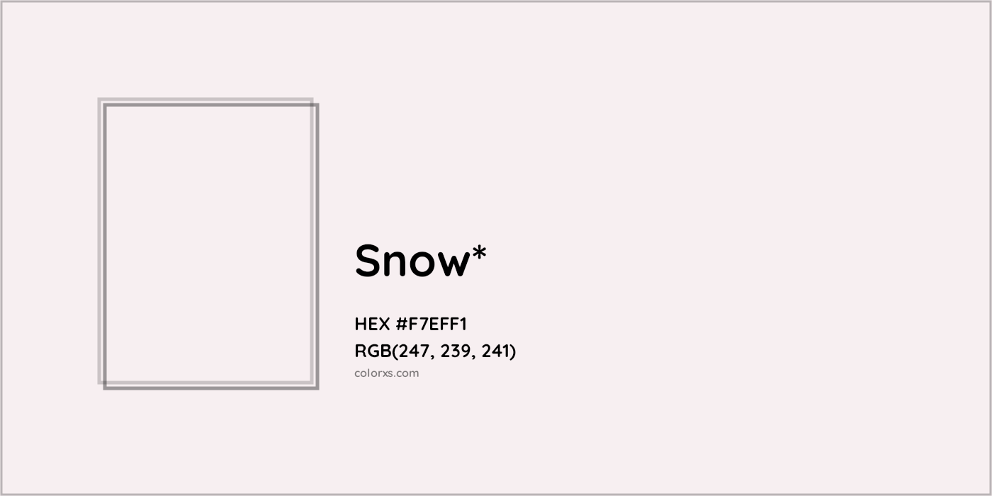 HEX #F7EFF1 Color Name, Color Code, Palettes, Similar Paints, Images