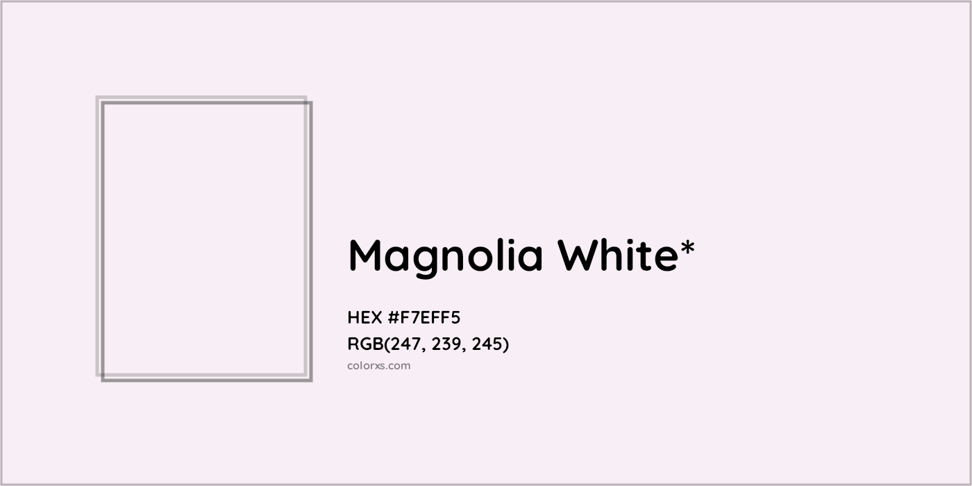 HEX #F7EFF5 Color Name, Color Code, Palettes, Similar Paints, Images